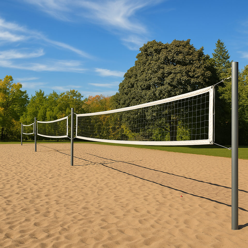 Beach volleyball court